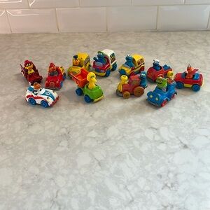 Vintage Sesame Street lot of 9 Diecast  Cars Muppets . 1980’s collectibles